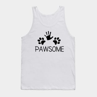 COOL PAWSOME PAW PRINT HAND DESIGN DOG CAT PET LOVERS Tank Top